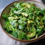 Raw Green Salad with Honey Mustard Dressing (Paleo, Vegan)