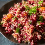 Quinoa beet salad- Middle Eastern style