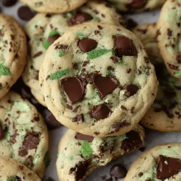 Mint Chocolate Chip Cookies