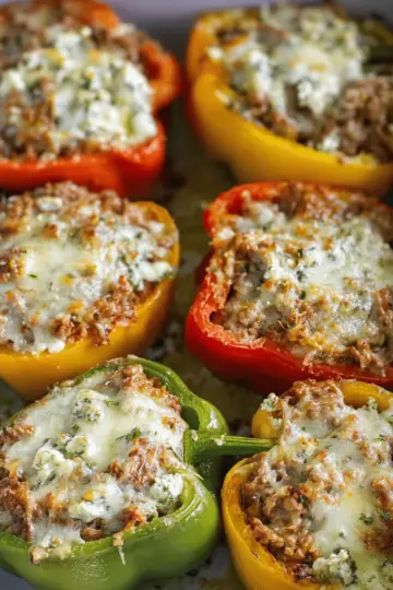 Easy Stuffed Bell Peppers with Ground Beef Recipe