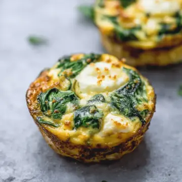 Spinach Egg Muffins with Cheese