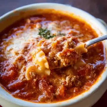 Italian Sausage Lasagna Soup