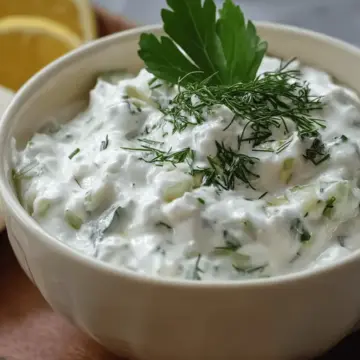 Tzatziki Sauce (Yogurt and Cucumber Dip)