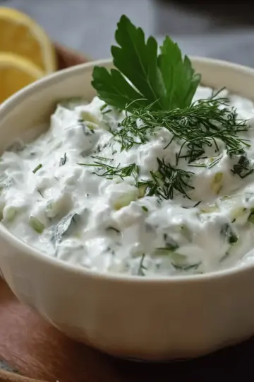 Tzatziki Sauce (Yogurt and Cucumber Dip)