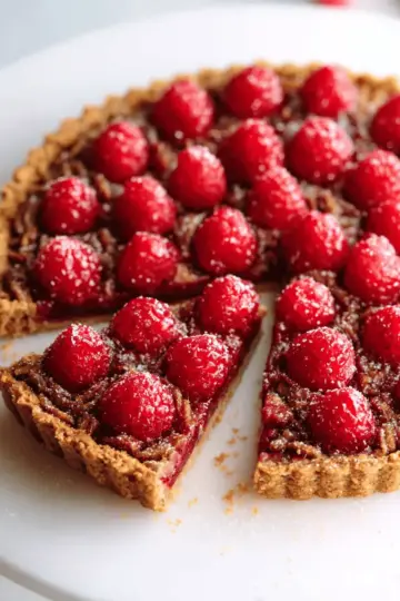 Raspberry Pecan Crust Pie