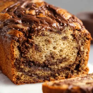 Nutella Swirled Banana Bread