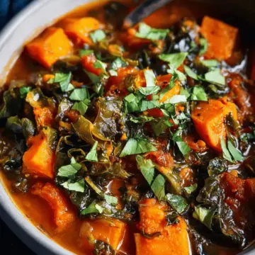 Vegan Sweet Potato Stew with Greens