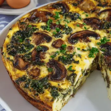 Kale and Mushroom Frittata