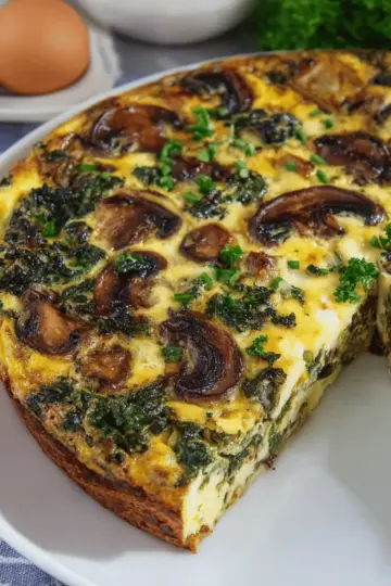 Kale and Mushroom Frittata