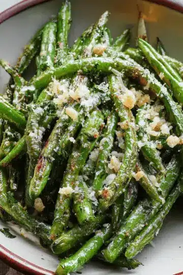 Roasted Green Beans With Garlic & Parmesan