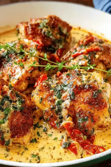 Tuscan Chicken Thighs