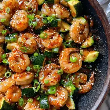 Shrimp and Zucchini Stir Fry with Homemade Teriyaki