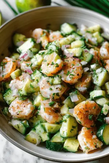 Cucumber Shrimp Salad