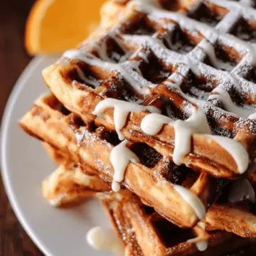 Cinnamon Roll Waffles