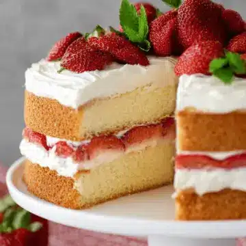 Strawberry Mascarpone Cake