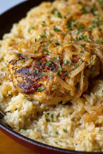 French Onion Chicken and Rice