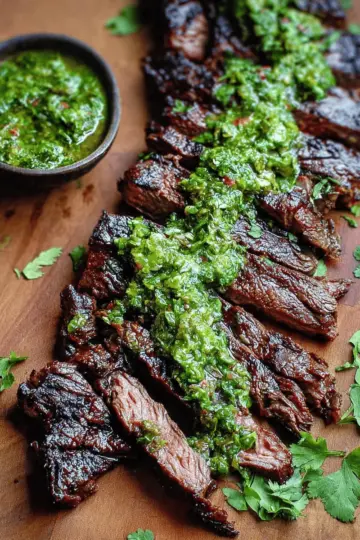 Skirt Steak Marinade with Chimichurri Recipe