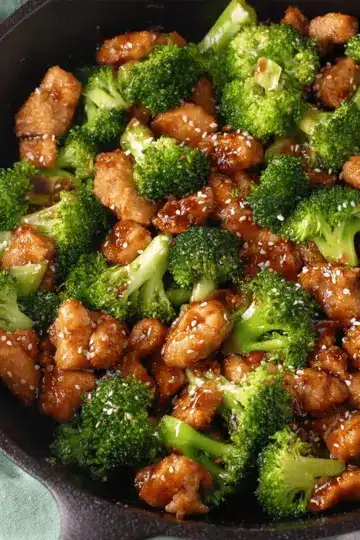 Honey Sesame Chicken and Broccoli