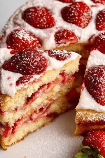 Strawberry Cake – really easy cake recipe