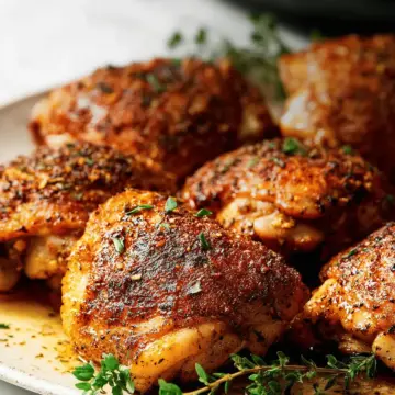 Crispy Baked Chicken Thighs