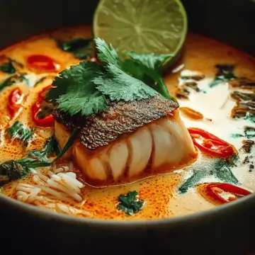 Thai-Style Coconut Lime Fish Soup