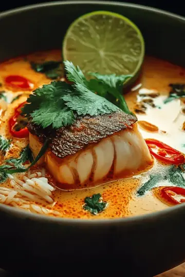 Thai-Style Coconut Lime Fish Soup