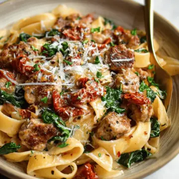 Tuscan Sausage Pasta