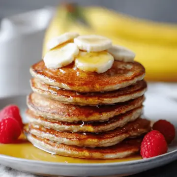 Easy and healthy Banana Oat pancakes