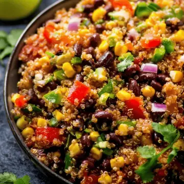 Mexican Quinoa Salad with Honey Lime Vinaigrette