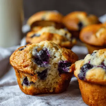 Greek Yogurt Blueberry Muffins (Low Sugar Recipe)