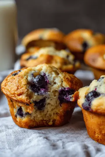 Greek Yogurt Blueberry Muffins (Low Sugar Recipe)