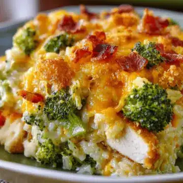 The BEST Chicken Broccoli Rice Casserole