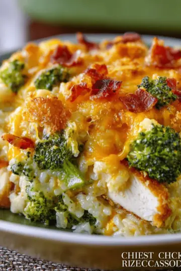 The BEST Chicken Broccoli Rice Casserole