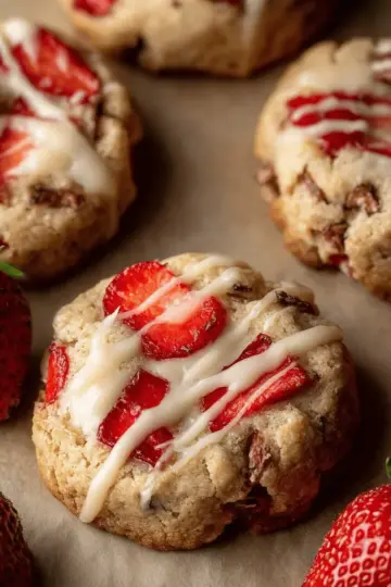 Strawberry Cheesecake Cookies