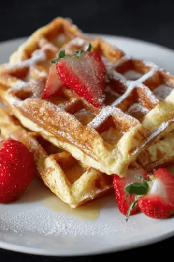 Easy French Toast Waffles