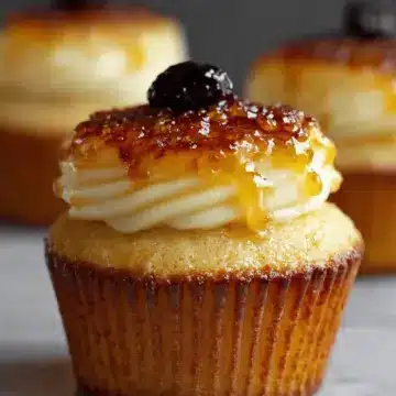 Vanilla Bean Crème Brûlée Cupcakes