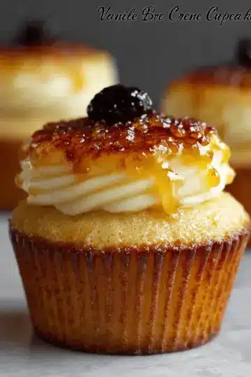 Vanilla Bean Crème Brûlée Cupcakes