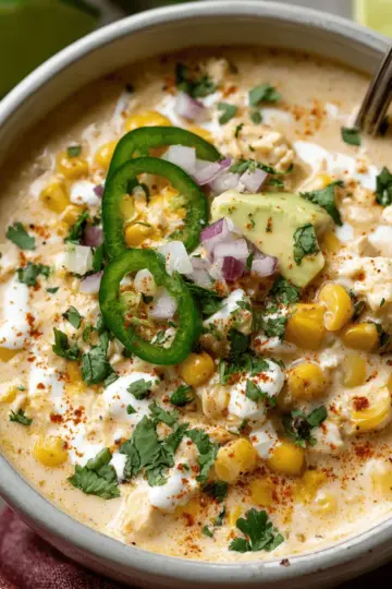 Mexican Street Corn White Chicken Chili