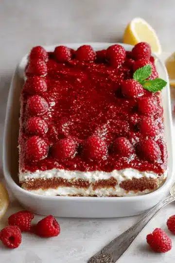 Fresh Raspberry Tiramisu