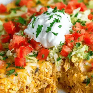 Healthy Chicken Taco Casserole (Dump & Bake!)
