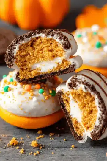 A CUTE OREO PUMPKIN TREAT