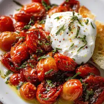 Roasted Tomatoes With Burrata