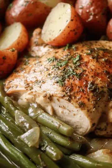 Crockpot Chicken Potatoes and Green Beans