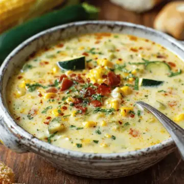 Summer Corn and Zucchini Chowder