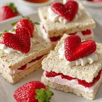 Easy Strawberry Tea Sandwiches
