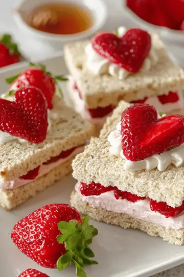 Easy Strawberry Tea Sandwiches
