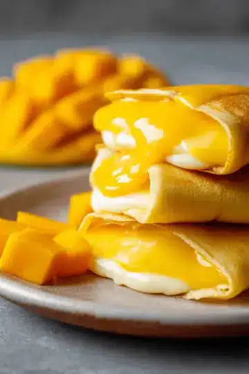 Mango pancakes