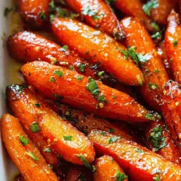Honey Garlic Butter Roasted Carrots Recipe