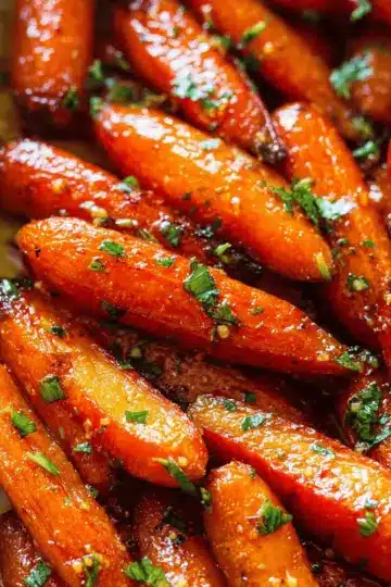 Honey Garlic Butter Roasted Carrots Recipe