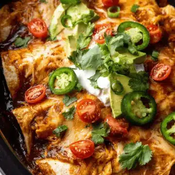 Slow Cooker Chicken Enchiladas